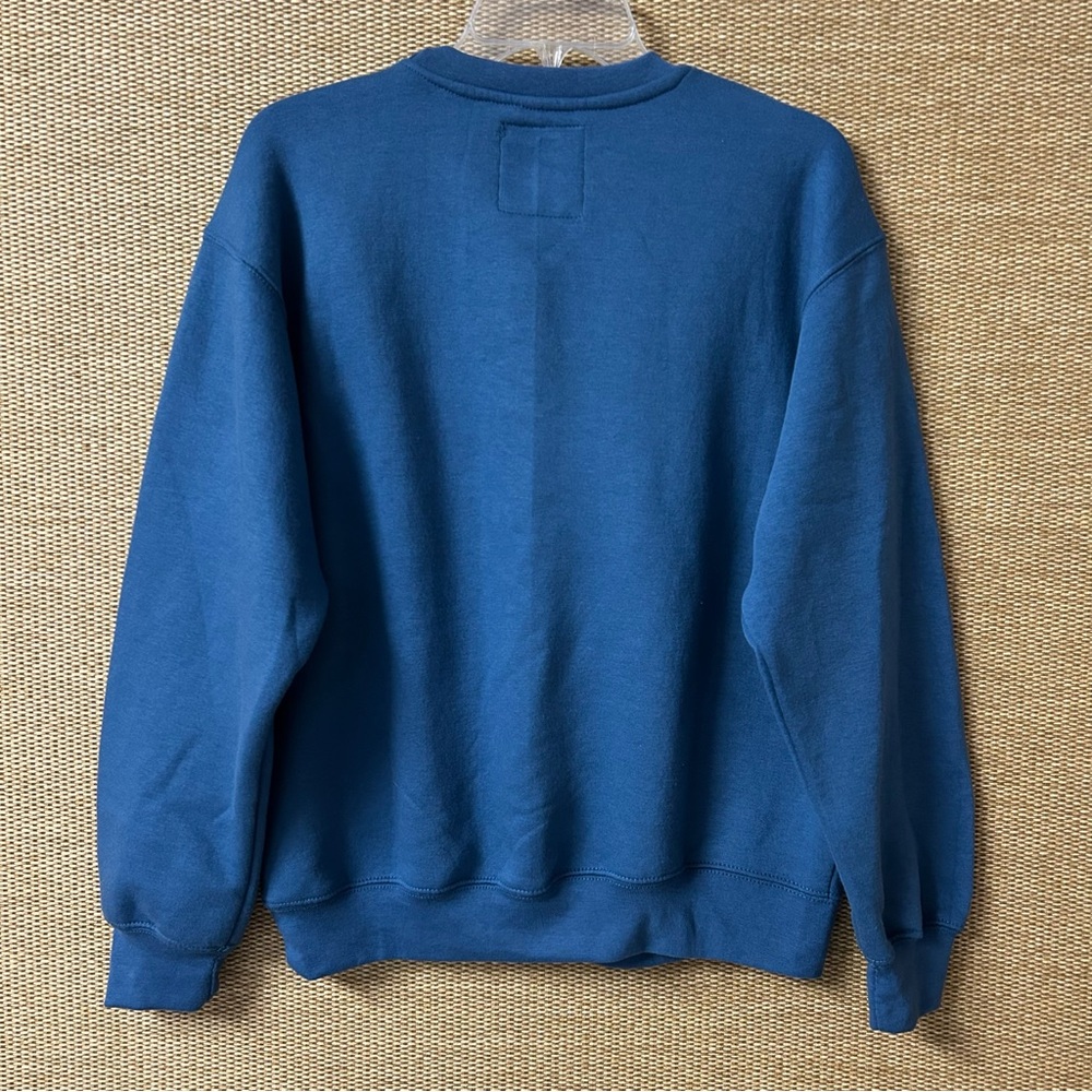 New York Popular “Chicago”Sweatshirt Womens Medium Blue Multicolor Lettering - Picture 2 of 10